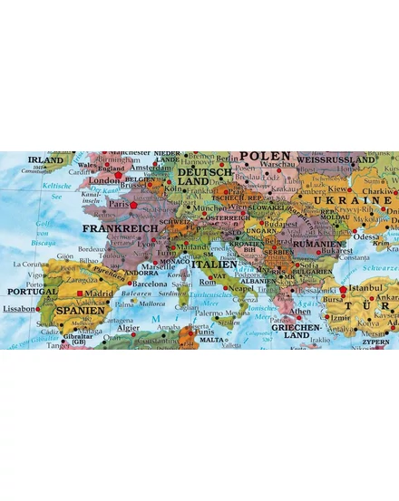 Világtérkép 100x70  német nyelvű (Freytag)