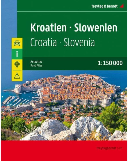 Cartographia Horvátország-Szlovénia atlasz (Freytag) 9783707918441