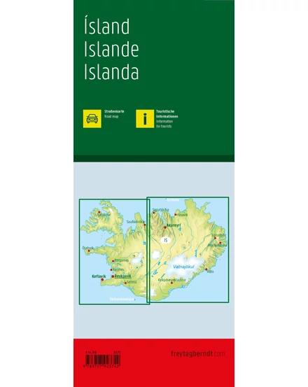 Cartographia-Izland térkép -Freytag-9783707923742