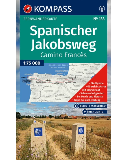 Cartographia K 133 Szent Jakab zarándokút turistatérkép 9783991540984