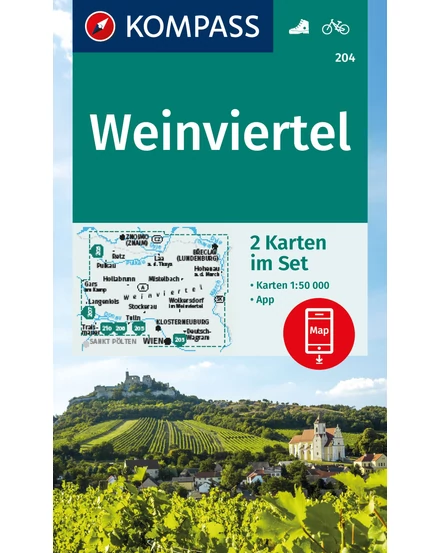 Cartographia K 204 Weinviertel turistatérkép 9783991542360