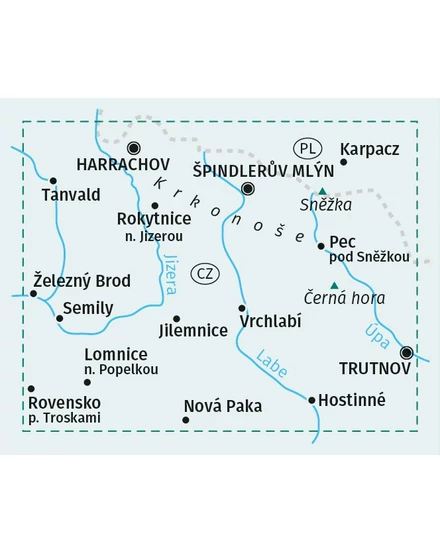 Cartographia K 2087 Krkonose - Óriás-hegység turistatérkép 9783991218951