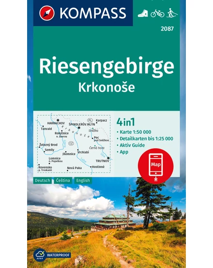 Cartographia K 2087 Krkonose - Óriás-hegység turistatérkép 9783991218951