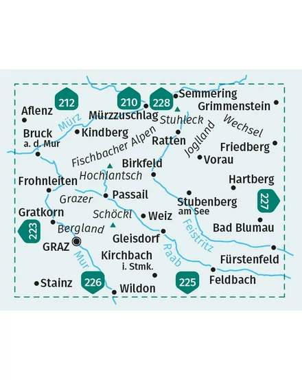 CartographiaK 221 Grazi hegyvidék - Fischbacher Alpok turistatérkép-9783991219927