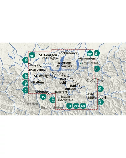 Cartographia K 229 Salzkammergut turistatérkép-9783991542971