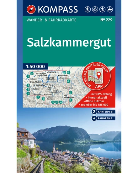 Cartographia K 229 Salzkammergut turistatérkép-9783991542971