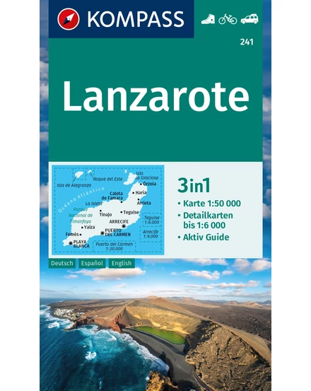 Cartographia K 241 Lanzarote turistatérkép 9783991540885