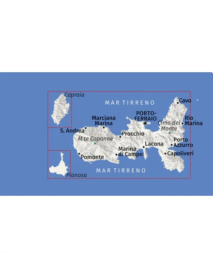 Cartographia K 2468 Elba szigete (Isola d'Elba) turistatérkép 9783991541844