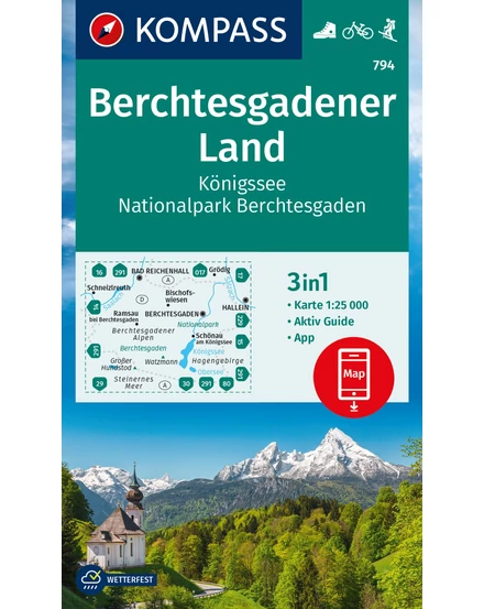 Cartographia-K 794 Berchtesgadener Land turistatérkép-9783991219897