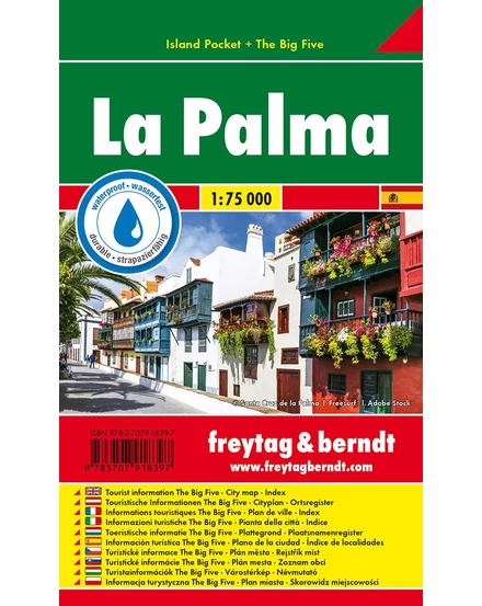 Cartographia La Palma térkép Island Pocket térkép (Freytag) 9783707918397