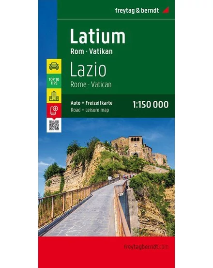 Cartographia Latium, Róma, Vatikán térkép (Freytag) 9783707914900