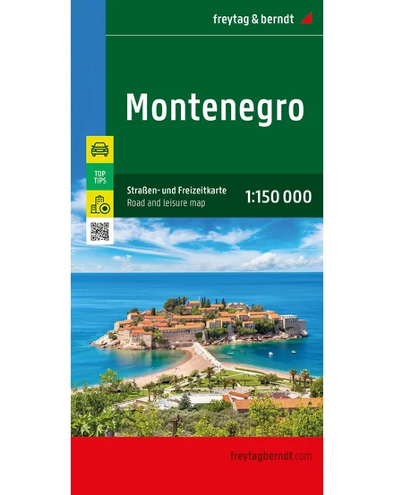 Cartographia Montenegró térkép (Freytag) 9783707922332