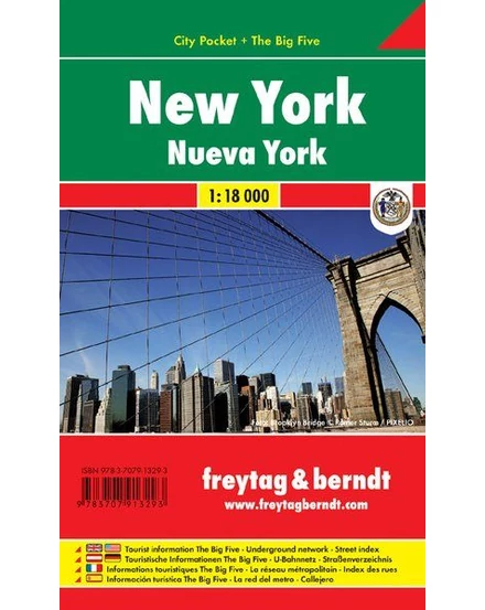 Cartographia New York City Pocket várostérkép (Freytag) 9783707913293
