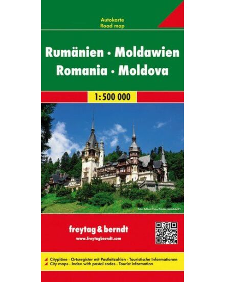 Cartographia Románia/Moldova keményborítós térkép (Freytag) 9783707905717