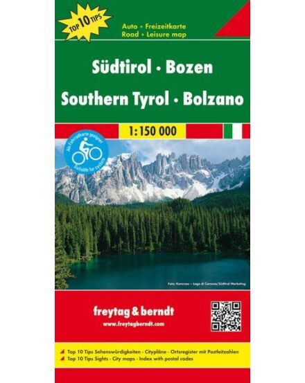Cartographia Dél-Tirol/Bozen (Bolzano) térkép (Freytag) 9783707902808