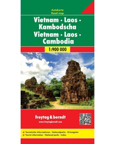 Cartographia Vietnám, Laosz, Kambodzsa térkép (Freytag) 9783707913781