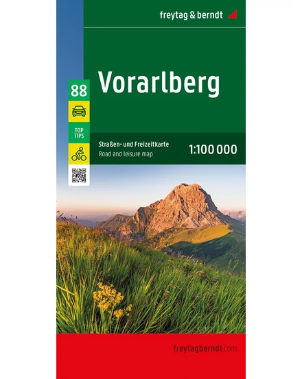 Cartographia Vorarlberg térkép (Freytag) 9783707922653