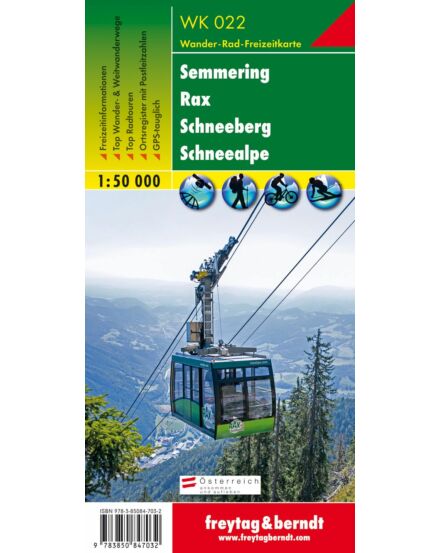 Cartographia  - WK022 Semmering-Rax-Schneeberg turistatérkép