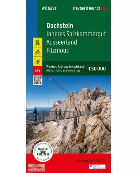 Cartographia WK281 Dachstein-Ausseer Land-Filzmoos-Ramsau turistatérkép - Freytag 