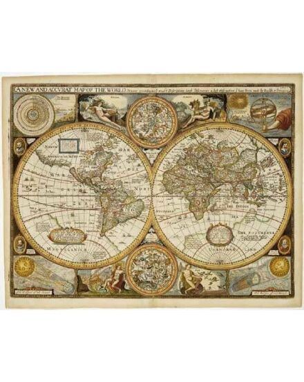 Cartographia Antik világtérkép íves 90,5 x 70 cm Freytag 9783850844079