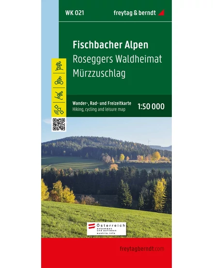 Cartographia WK021 Fischbacher Alpen-Roseggers Waldheimat-Mürzzuschlag turistatérkép (Freytag) 9783850847025