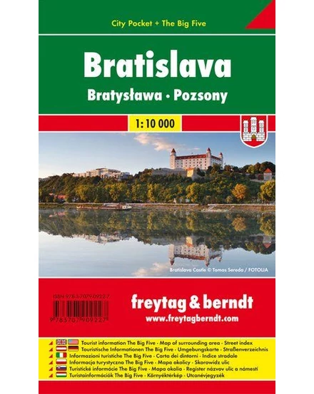 Cartographia Pozsony City Pocket várostérkép (Freytag) 9783707909227