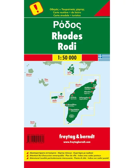 Rodosz szabadidő- és autótérkép - Freytag