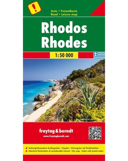 Cartographia Rodosz térkép (Freytag) 9783707910582