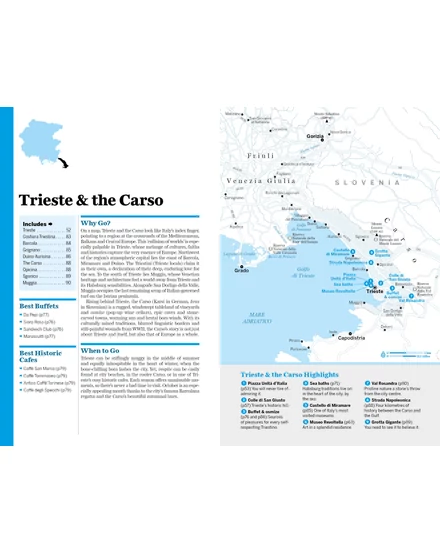 Cartographia Dél-Cartographia Friuli-Venezia-Giulia útikönyv Lonely Planet-9781838696184útikönyv Lonely Planet (angol) 9781838699529
