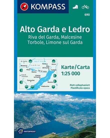 Cartographia  - K 690 Garda-tó északnyugati rész turistatérkép