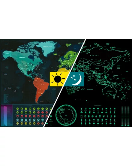 Cartographia-Világtérkép-világító-angol-8588007452609