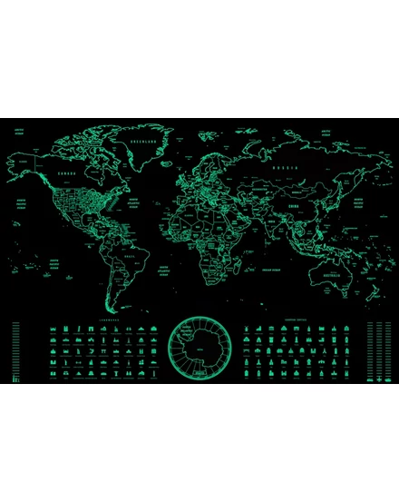 Cartographia-Világtérkép-világító-angol-8588007452609