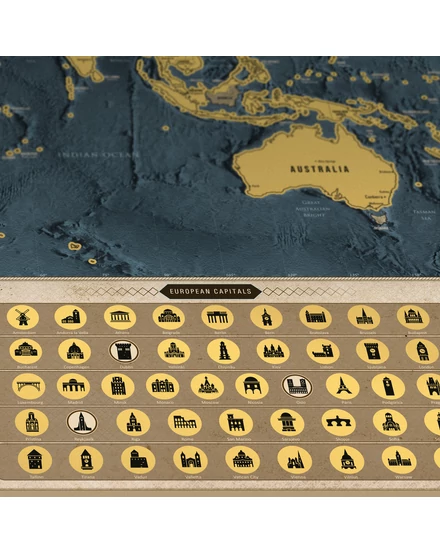 Cartographia-Világtérkép-kaparós-angol-Coffee-arany-8588007452579