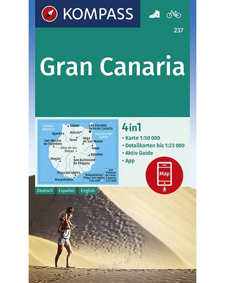 Cartographia K 237 Gran Canaria turistatérkép 9783990446423