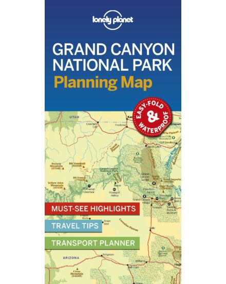 Grand_Canyon_NP_térkép Lonely Planet_laminált