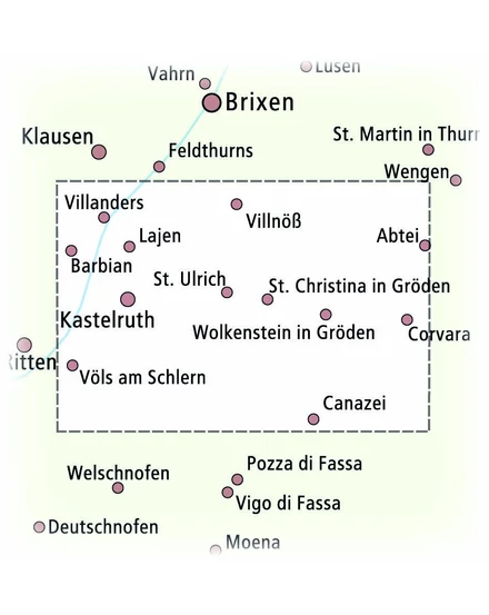 Cartographia-Grödnertal, Seiser Alm / Val Gardena, Alpe di Siusi kalandkalauz és térkép -Freytag-9783961325283