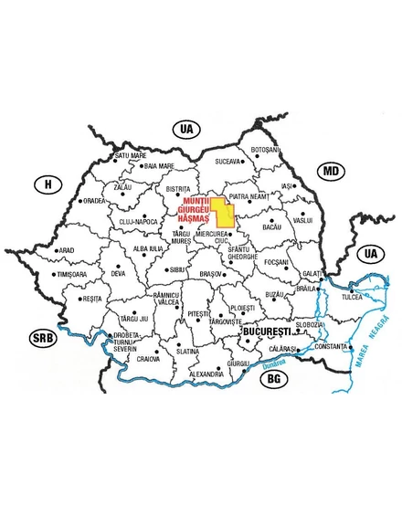 Cartographia - Gyergyói-havasok és Hagymás-hegység turistatérkép MN19