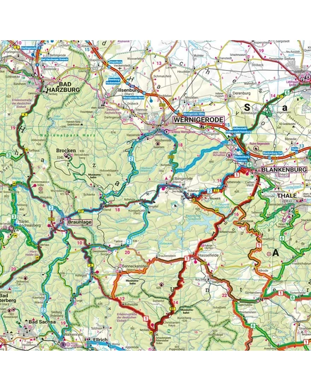 Cartographia Harz motoros térkép - Freytag-9783707919851