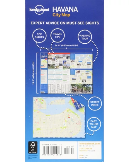 Havanna térkép - Lonely Planet