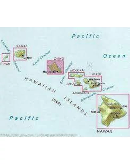 Cartographia Hawaii - Honolulu, Oahu térkép 9783865745354