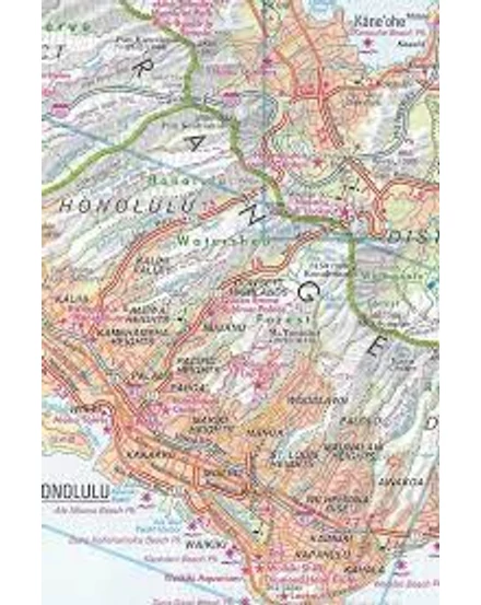 Cartographia Hawaii - Honolulu, Oahu térkép 9783865745354