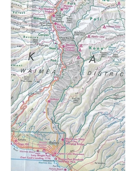 Cartographia Hawaii - Kauai térkép 9783865740762