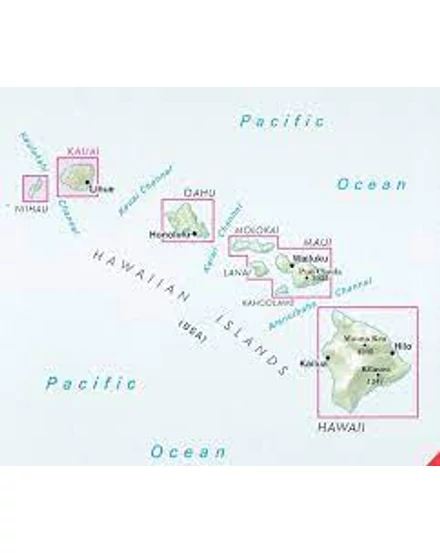 Cartographia Hawaii - Kauai térkép 9783865740762