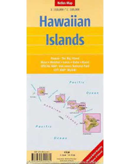 Cartographia Hawaii-szigetek térkép 9783865746948