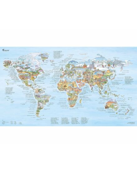 Cartographia Hegymászó térkép - fóliás poszter 97,5 x 56 (angol) 7425753801231