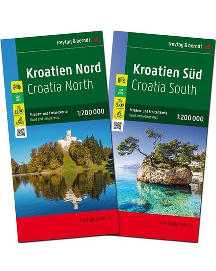 Cartographia Horvátország 2 részes autó- és szabadidő térképszett - Freytag 9783707919783