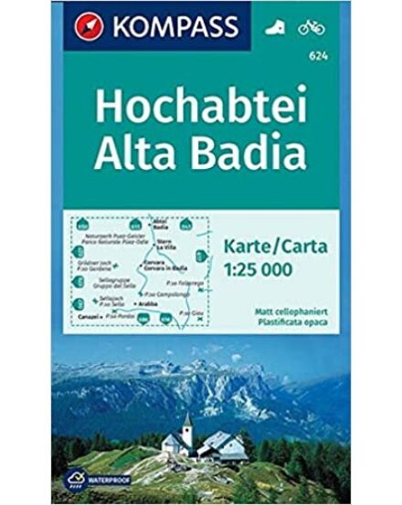 Cartographia K 624 Hochabtei - Alta Badia turistatérkép 9783850265355
