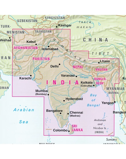 India térkép