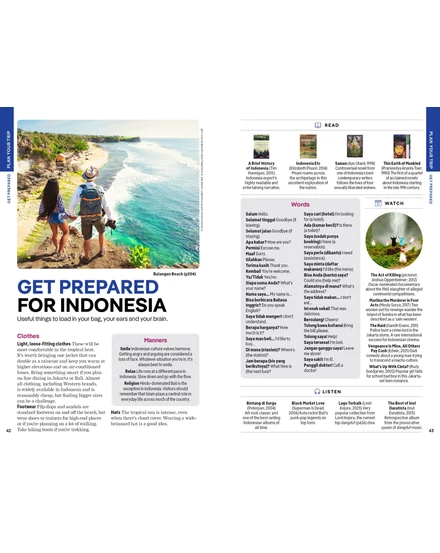 Indonézia útikönyv Lonely Planet (angol)
