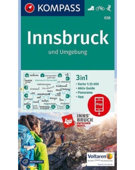 Cartographia  - K 036 Innsbruck és környéke turistatérkép